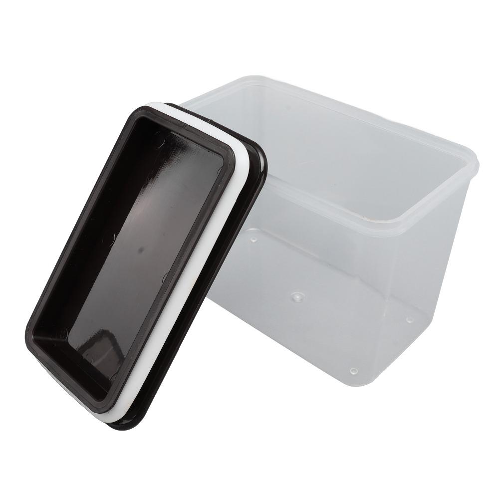 2PCS pp Grain Storage Box Rectangular Cereal Container Durable Sealed Container Home Kitchen