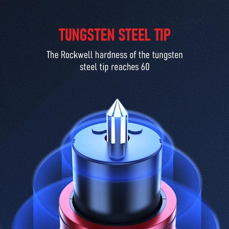 Автомобильный молоток безопасности Автомобильный стеклоподъемник Аварийный молоток Нож для резки ремней безопасности Автомобильный инструмент Спасательный аварийный молоток из алюминиевого сплава