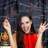 Devil Horn Headband Realistic Bull Horn Costume Accessory Gothic Halloween Dress Up Hair Hoop for Halloween Christmas Party Cosplay Events