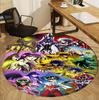 Saint Seiya Pattern Round Rug, Indoor/Outdoor Mat, for Picnic, Gameroom, Bedroom, Office, Living Room, Home Decor Carpet, Birthday Gift