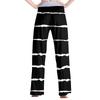 Женские модные повседневные удобные пижамные штаны с принтом в полоску, широкие брюки на шнурке