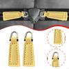 2Pcs Zipper Pulls Artificial Leather Repair Pull Strap Pullers Zip Puller Tag for Jacket Boot
