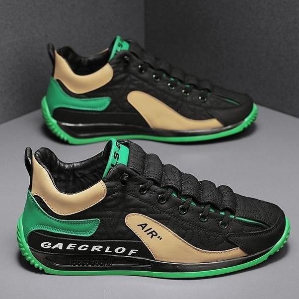 Кроссовки мужские с мягкой подошвой, модные повседневные туфли из микрофибры из кожи, увеличенная высота