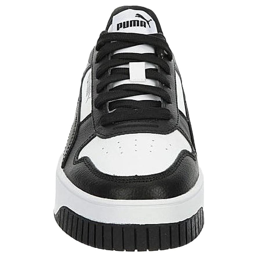 Puma Carina Street Удобные Универсальные Прочные Низкие Кроссовки Женские Кроссовки Черные Белые 389390-16