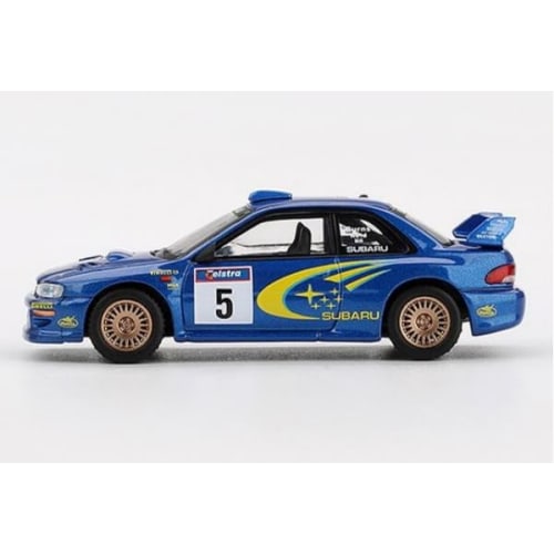 MINI GT 1/64 Scale Subaru Impreza WRC99 Rally Australia 1999 Winner #5 (Left-Hand Drive) Australia Exclusive Finished Model MGT00986-L