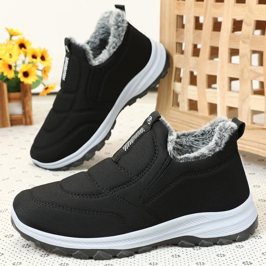 Cotton Shoes Autumn Winter Men's Shoes Plus Velvet Thick Cotton Boots Pedal Large Size Short Boots