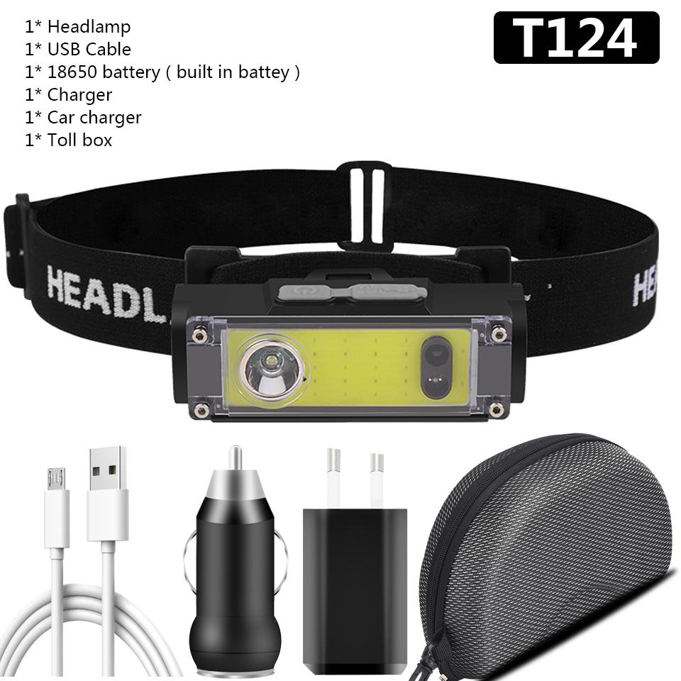 Светодиодный налобный фонарь XP-G Q5 Mini USB Перезаряжаемый налобный фонарь Легкий портативный налобный фонарик Лампа белого и красного света