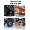 Auto Truck TPMS Car Wireless Tire Pressure Monitoring System with 6 External Sensors Replaceable Battery LCD Display
