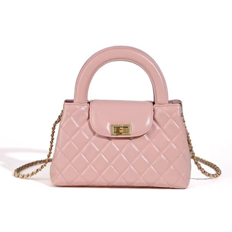 Small Fragrance Style Chain Bag Women's Leather Handbag High-end Sense 2025 New Style Real Leather Women's Bag Single Shoulder Small Square Bag