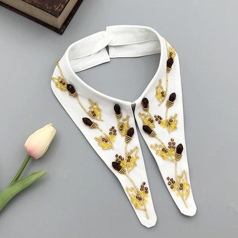 Pearl Fake Collar Lacklace Stand Beads Detachable Collar Fake Women for Party Bride Dress Decorate False Collar Nep Kraagie