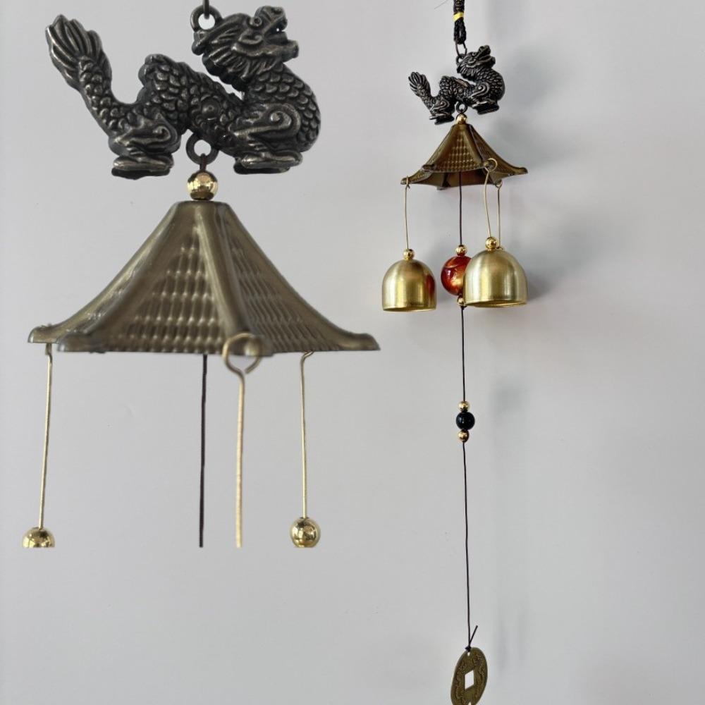 Copper Bells Hanging Ornament DIY Pendant Wind Chimes Outdoor Lucky Pendants