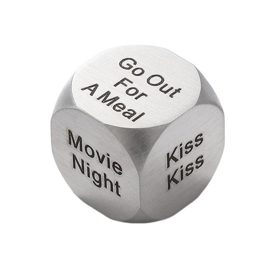 Дата Вечер Идеи Решающие Кости Портативные Нержавеющая Сталь Взрослые Пары Решающие Кости День Святого Валентина Годовщина Девушка Парень Муж Жена Подарок