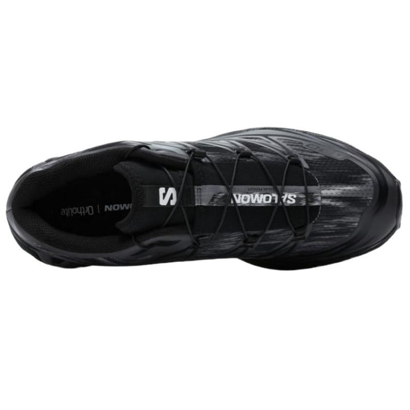 SALOMON XT 6 Abrasion Resistant Breathable Support Low Top Outdoor Shoes Unisex Black Gray Sneakers 477805