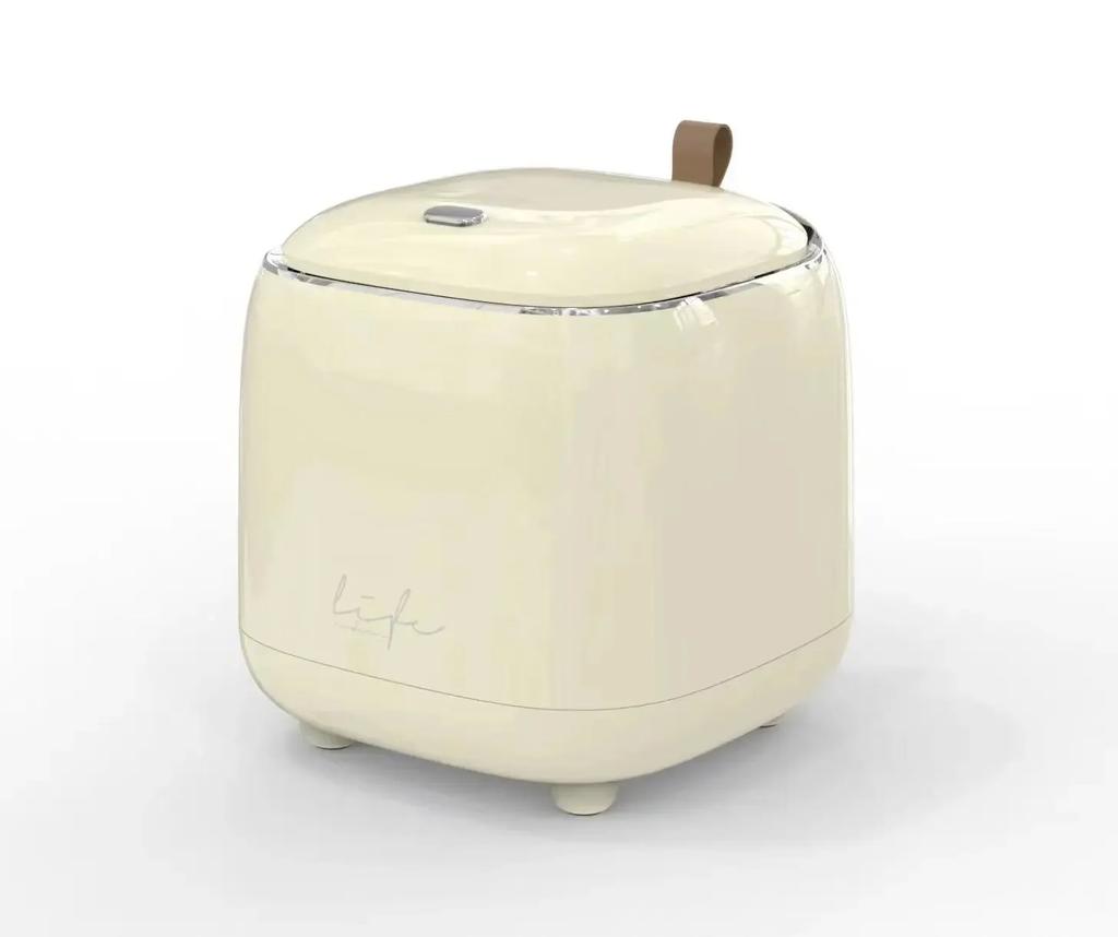 Round Shape Desktop Trash Can Double-layer Coffee Table Bomb Cover Small Storage Bucket Bin For Bathroom Office Paper Basket