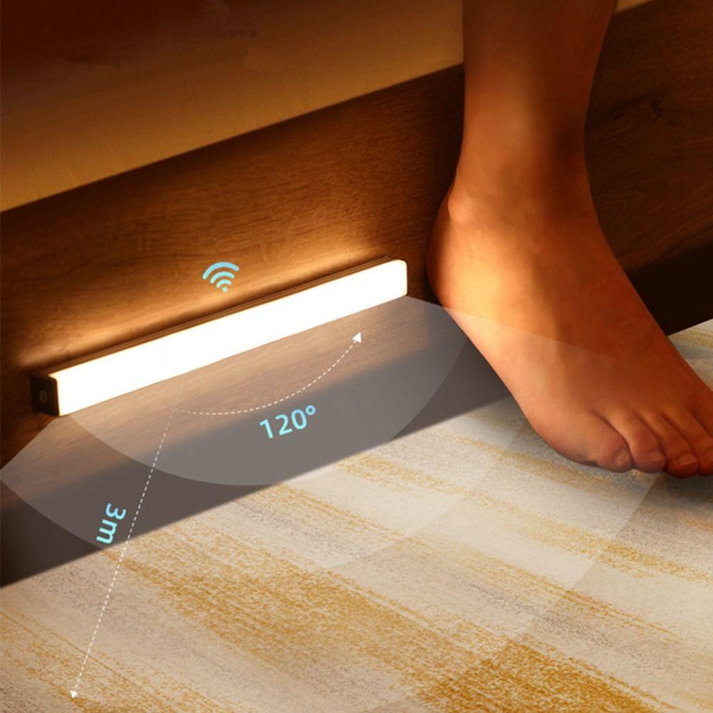 Backlight Motion Sensor Light Wireless Detector Light Rechargeable Closet Night Lamp  Bedroom