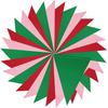 Meetppy 3 Pack Strawberry Party Decorations Red Pink Green Double Sided Paper Glitter Pennant Banner Paper Triangle Flags Bunting Hanging Decoration