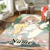 Custom 1Pc Pink Hair Cat Ears Rug Office Carpet Indoor Outdoor Entrance Doormat Nonslip Soft And Comfortable Living Room D2915255