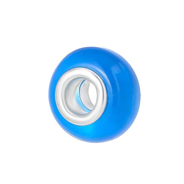 2 шт./лот, модный синий муранский кристалл, подвеска, подходит для подвесок серебряного цвета, женский браслет из бисера «сделай сам», для мужчин, изготовление ювелирных изделий