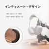 Muso Wood Headphone Stylish Controller Stand with Desktop Easy Simple Design and Aluminum Stand, Slip-Resistant Pad, Storage, Assembly, (Walnut Alloy)