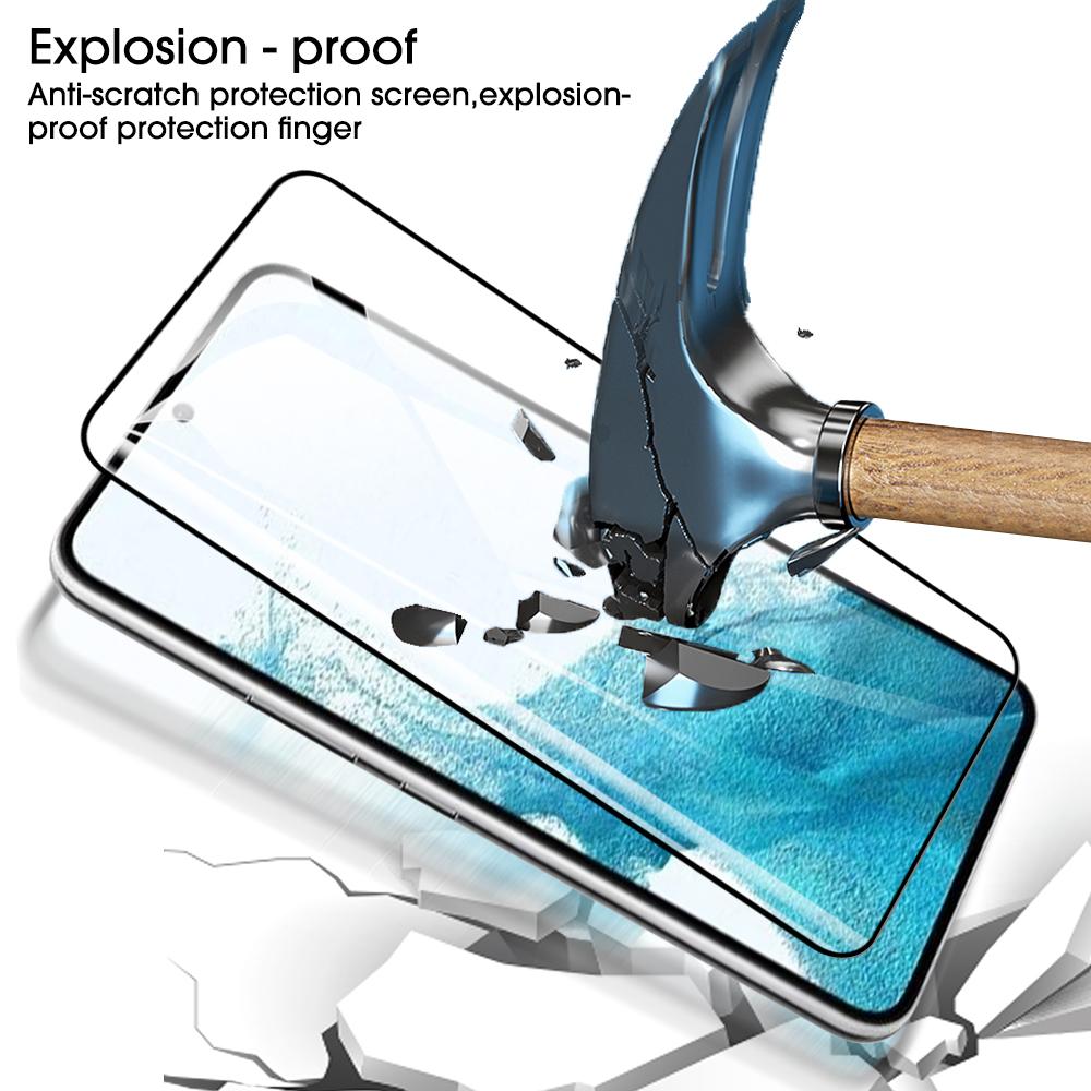 2 шт. закаленное стекло с функцией разблокировки отпечатков пальцев для Samsung Galaxy S25 S25+ S25 S24 Ultra S21 S23 / S23+ 5G FE S22+ 5G Plus, полное покрытие, защитная пленка для экрана