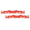 2 Sets Automotive Toe Alignment Tool Accurate Alloy Steel Universal Hole Design Wheel Alignment Tool Red