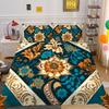 Комплект постельного белья для дома, роскошные комплекты одеял с цветочной 3D-печатью, женское покрывало королевского размера из полиэстера