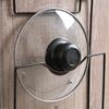 Pot Lid Rack Door Back Type Kitchen Organizer Wall Mounted Chopping Board Drain Rack Pan Cover Holder Eco-friendly Space-Saving