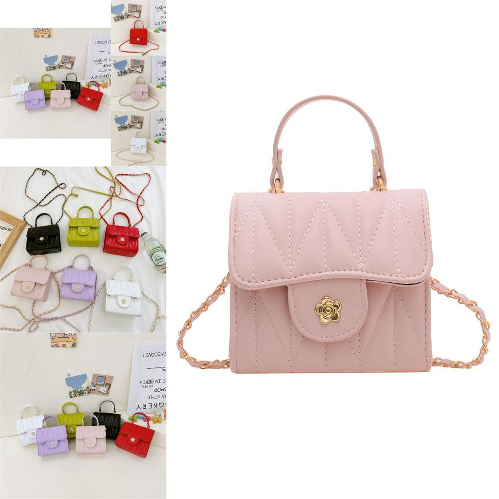Stylish Toddler Girls Mini Shoulder Bag In Vibrant Colors With Chain Strap