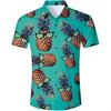 Hot-selling 1D Printed Hawaiian Shirt TEMU Popular Lapel Short-sleeved Shirt To Picture Design