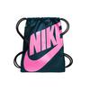 Nike Heritage Базовый логотип Шнурок Портативный Полиэстеровый Рюкзак Унисекс Рюкзаки Черный Розовый CK0969-304