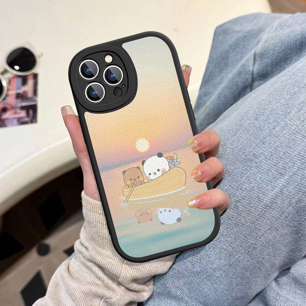 Чехол для телефона BuBu And DuDu для IPhone 16 15 14 11 12 13 Pro Max Plus Задняя крышка из кожи