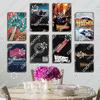 Classic Science Fiction Film Metal Tin Sign, Back To the Future Movie Poster Metal Plates, Cinema Club Cafe Bar Home Wall Decor