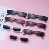Fashion Eyewear UV400 Small Rectangle Sunglasses Retro Sun Glasses Narrow Sunglasses Small Frame