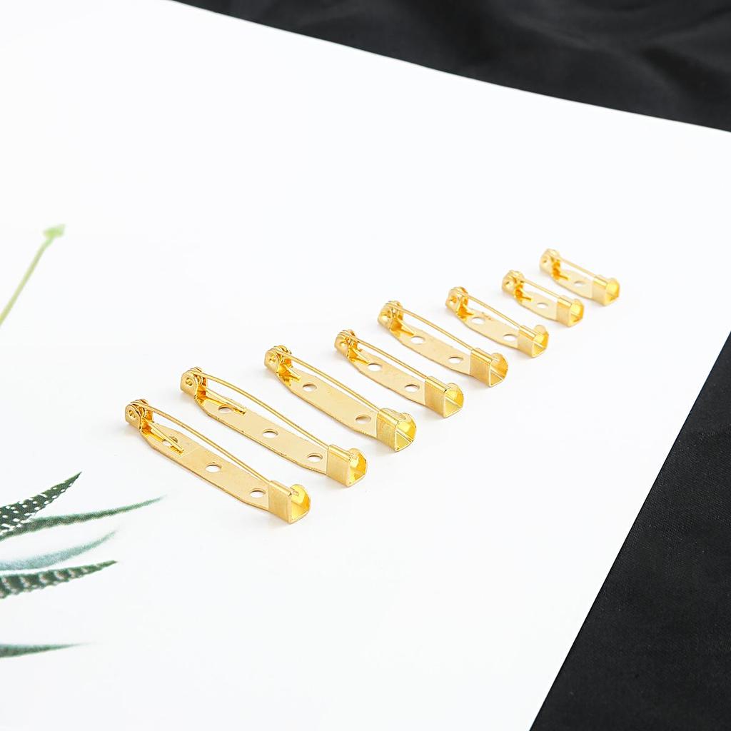 10pcs Stainless Steel Safety Pins DIY Rustproof Buckle Pin Metal Brooch Badge
