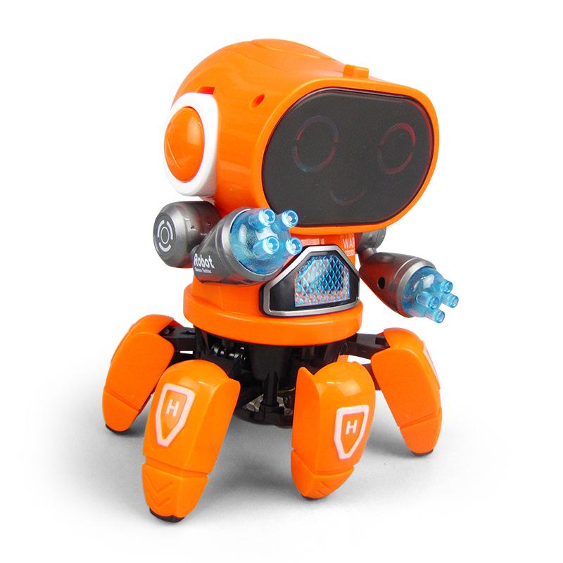 Игрушка Робот Танцующий Осьминог в стиле TikTok со Звуком и Светом