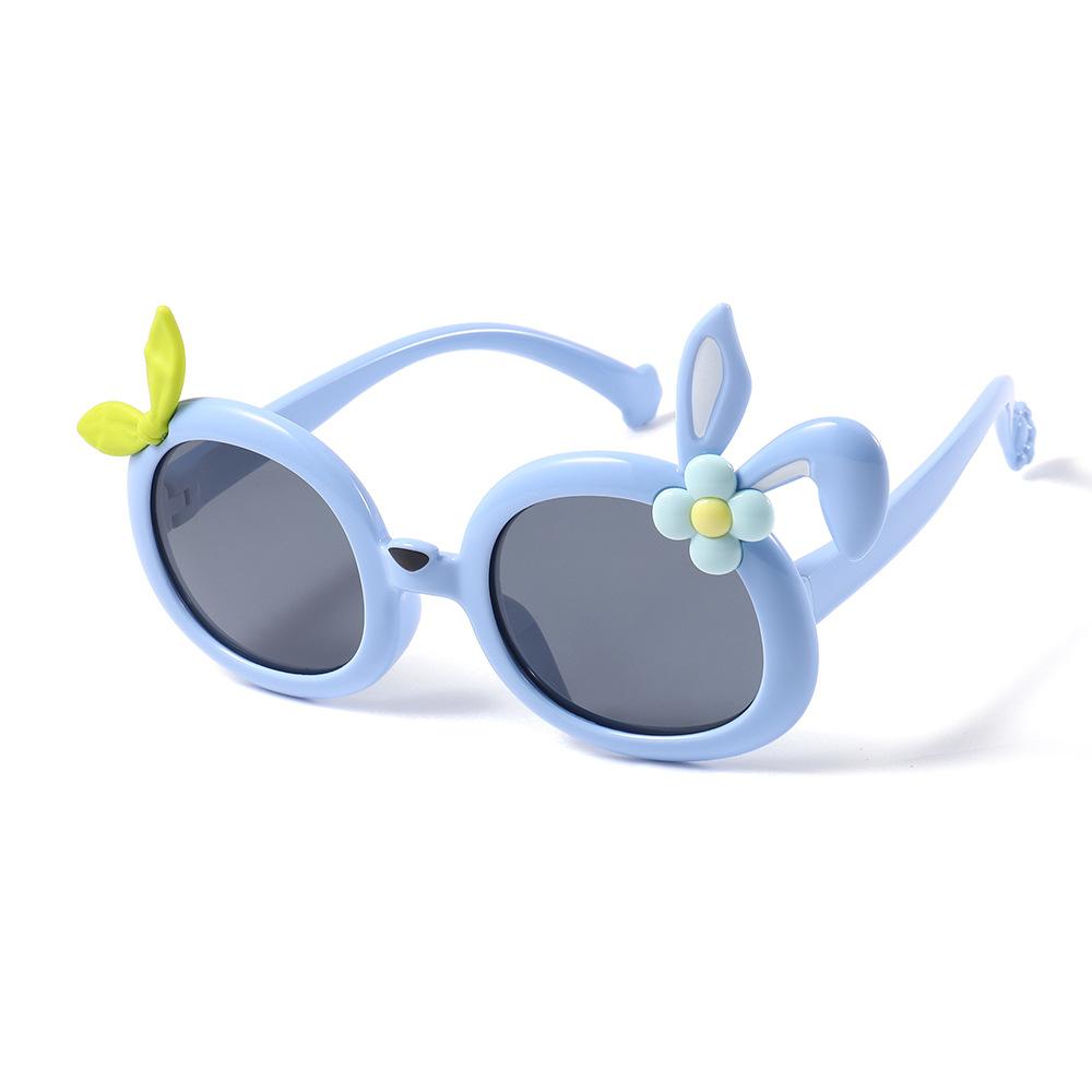 2025 New Children Boys Girls Cute Rabbit Ears Cartoon Fashion Personalized Concave Sunglasses UV Protection Eyewear