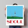 Намсан Дизайн Постер Сеул