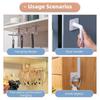 4pcs Multifunctional L-shaped Non Perforated Strong Hooks,clothes and Hats Storage Rack,toilet Paper Hooks,bathroom Towel Hooks