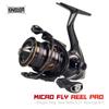 Kingdom MICRO FLY 2024 НОВАЯ спиннинговая рыболовная катушка 1000 1000S 2000 2000S 3000 3000S нейлоновая легкая катушка для джиггинга 5,2:1 спиннинговая катушка 160 г