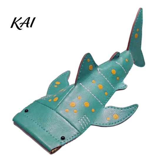Durable Lens Protector Whale Shark Sunglasses Case, Creative Faux Leather Pencil Pouch, Eyeglass Case Portable Eyeglasses Holder for Kids Students,