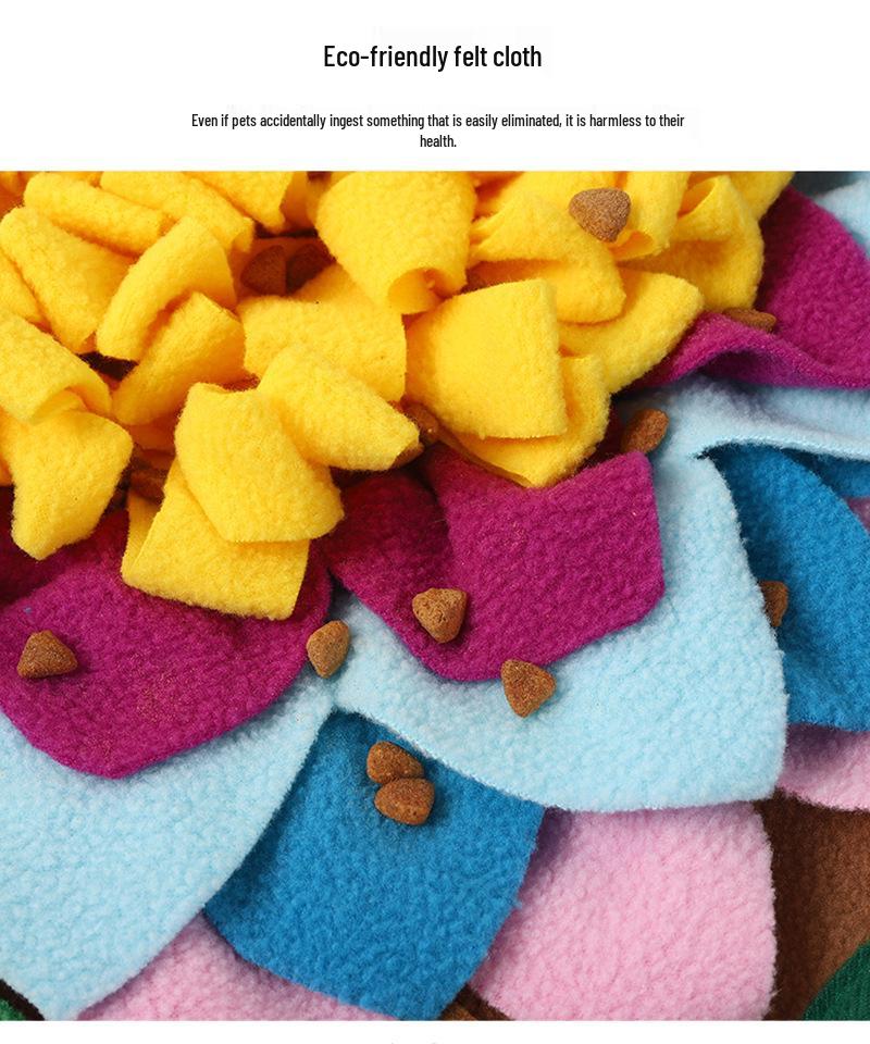 Pet Snuffle Mat: Fun, Interactive, Anti-Choke Toy for Cats & Dogs - Relieves Boredom with Hide and Seek Feeding Design