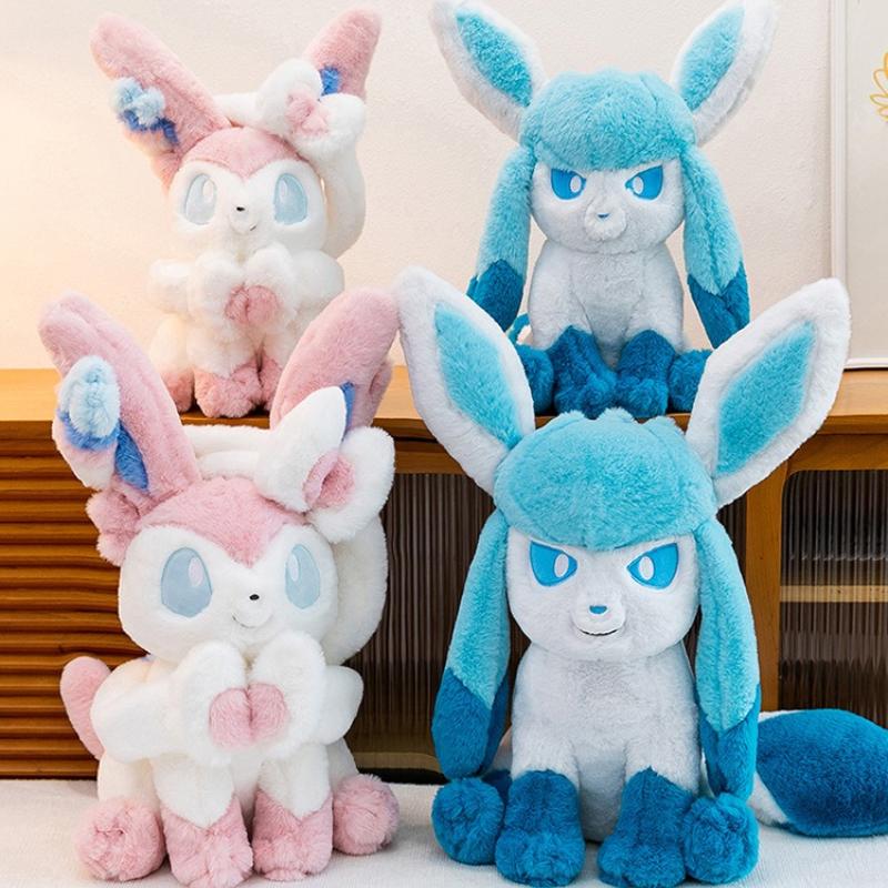 40cm Glaceon Sylveon Plush Toy Cute Anime Stuffed Doll Holiday Gift