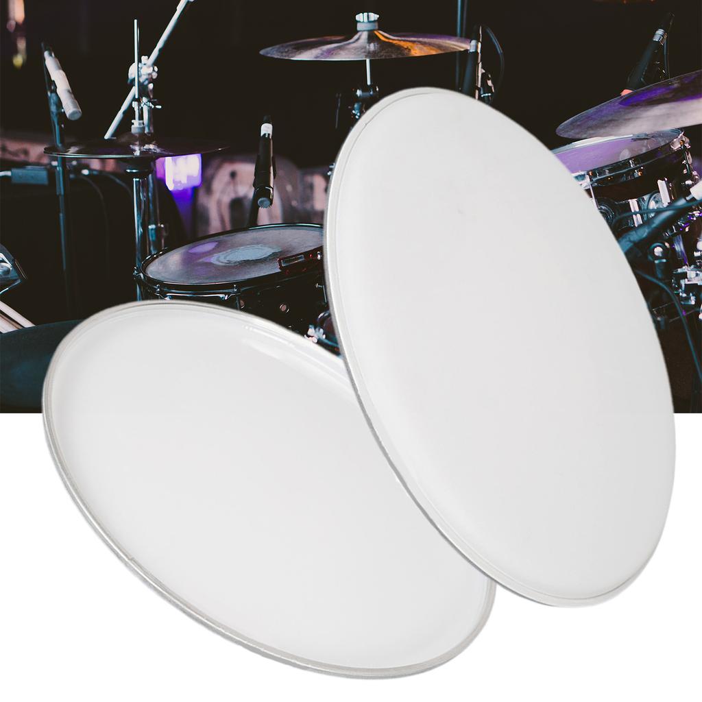 Polyester Film Drum Head Replacements Thick 13/14inch Drum Head Skin White Drum Head Replace for Drum Set Jazzes Drum