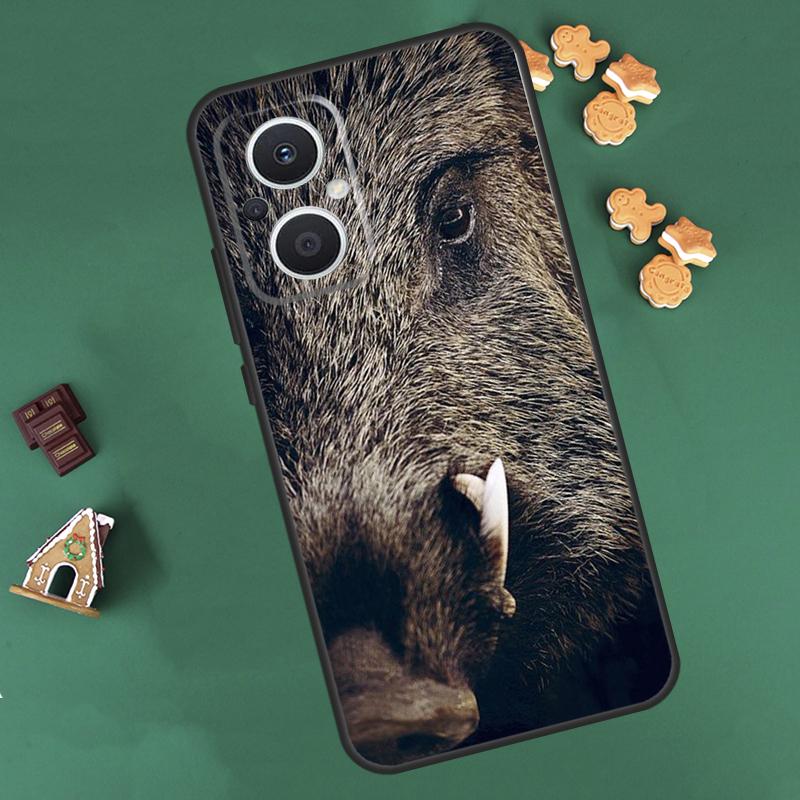 wild boar Case For OPPO Reno 8 7 Lite 14 13 12 11 F 10 Pro 8T Cover For OPPO Find X8 X6 X5 X9 Pro Coque