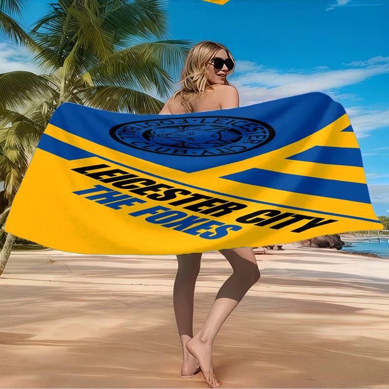 Leicester City Football Club Beach Towel Microfiber Beach Towel, Lightweight and Quick-Dry, for Summer Travel, Swimming Pool Fan Birthday Gift