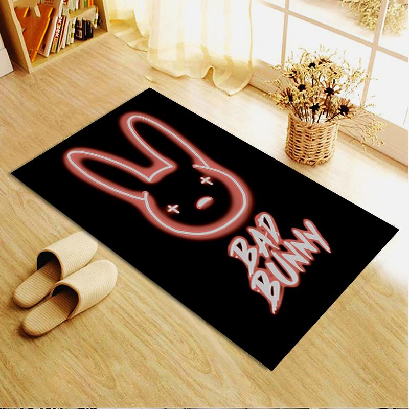 bad bunny Carpet Rug for Living Room Bedroom Home Sofa Decoration,Kids play Non-slip Floor Mat