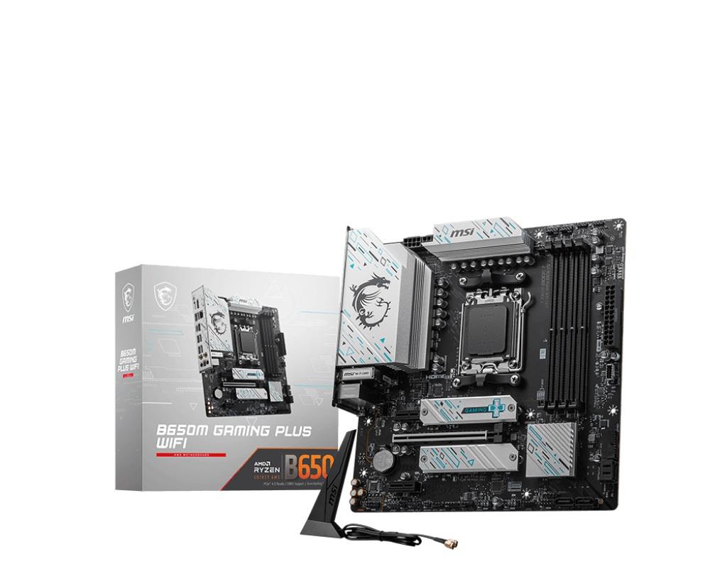 MSI B650M GAMING PLUS WIFI motherboard DDR5 Micro ATX Black