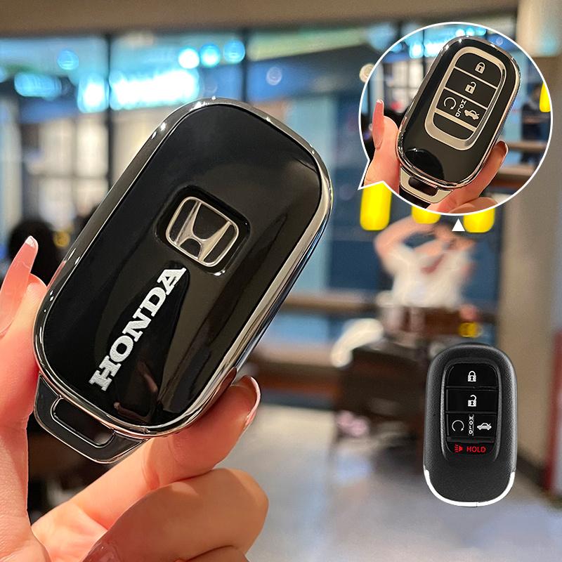 New TPU Car Remote Key Case Cover Holder Shell Fob For Honda Civic 11th 2022 5 Buttons Protector Holder Fob Keyless Accessories