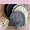 Solid Trendy Color High Top Wool Hat Letter Pattern Youth Streetwear Cold Season