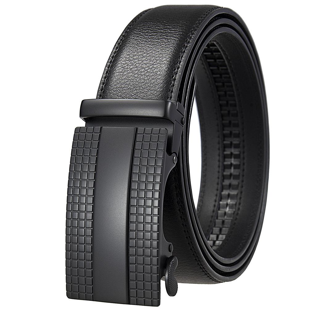 1 шт. Модный деловой ремень, ремень для мужчин, двухслойный ремень, ремень с автоматической пряжкой Ly36-35653-1